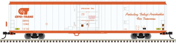 Atlas N Cryogenic Reefer - Ready to Run - Master(R) -- Cryo-Trans 1337 Sun Valley (white, orange)