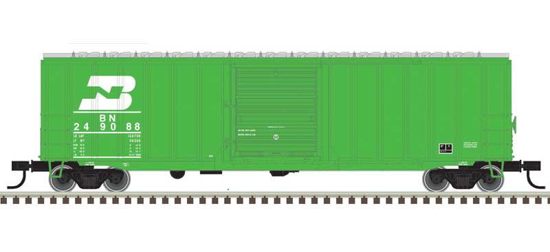 ACF(R) 50'6" Boxcar - Ready to Run -- Burlington Northern 249088 (Cascade Green, white)
