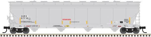 Atlas ACF 5701 Centerflow Plastics Hopper - Ready to Run - Master(R) -- Exxon-Mobil XOMX 57710 (gray) - ATL50006012