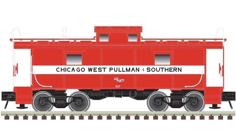 Atlas N NE-6 Caboose - Ready to Run - Master(R) -- Chicago, West Pullman and Southern #207 (red, black)