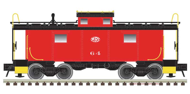Atlas N NE-6 Caboose - Ready to Run - Master(R) -- Monongahela #64 (red, white, black, MRY Logo)