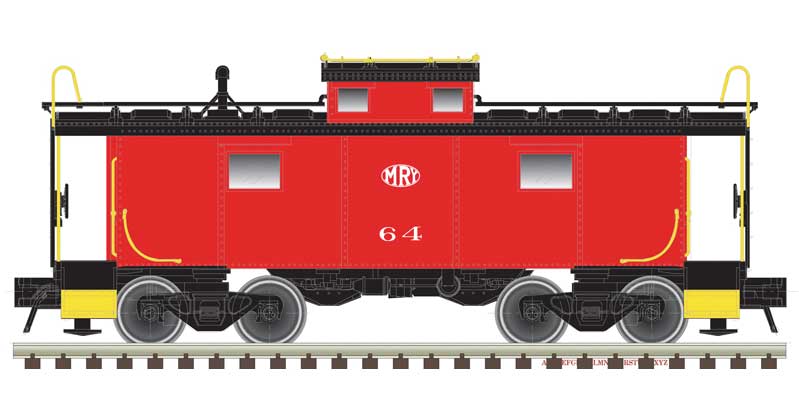 Atlas N NE-6 Caboose - Ready to Run - Master(R) -- Monongahela #71 (red, white, black, MRY Logo)