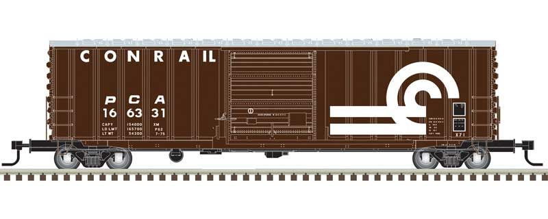 Atlas N ACF 50' Precision Design Rib-Side Boxcar - Ready to Run - Master(R) -- Conrail (CR) PCA #166331 (Boxcar Red, white, Large Logo)