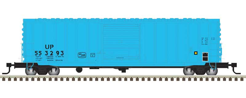 Atlas N ACF 50' Precision Design Rib-Side Boxcar - Ready to Run - Master(R) -- Union Pacific (UP) #553293 (Ex-RI, blue, white)
