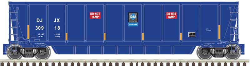 Atlas N Coalveyor Bathtub Gondola - Ready to Run - Master(R) -- David Joseph #30918 (blue, white)