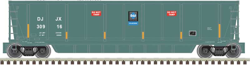 Atlas N Coalveyor Bathtub Gondola - Ready to Run - Master(R) -- David Joseph #30916 (teal, white)
