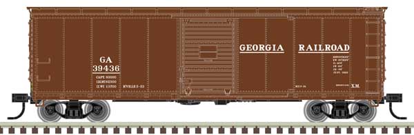 Atlas N USRA Steel Rebuilt 40' Boxcar - Ready to Run - Master(R) -- Georgia Railroad #39436 (Boxcar Red, white)
