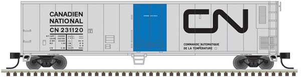 Atlas N 50' Mechanical Reefer - Ready to Run -- Canadian National #231123 (silver, black, blue)