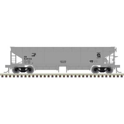 Atlas N 70-Ton Hart Ballast Car - Ready to Run - Master(R) -- Conrail 52921 (gray, black)
