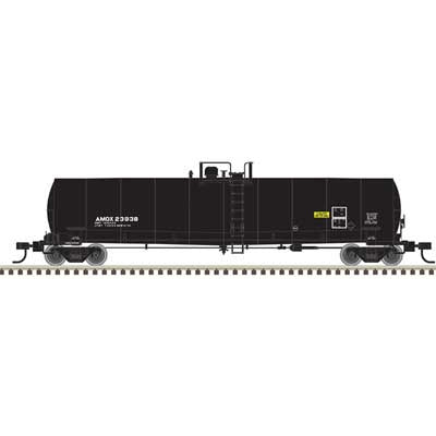 Atlas N ACF 23,500-Gallon Tank Car - Ready to Run - Master(R) -- Amoco AMOX #23930 (black, reporting marks only)