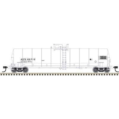 Atlas N ACF 23,500-Gallon Tank Car - Ready to Run - Master(R) -- ACFX #86709 (white, reporting marks only)