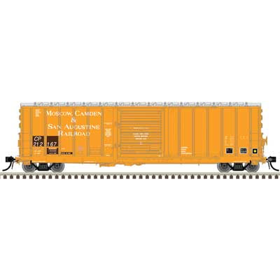 Atlas N CNCF 5000 50' Boxcar - Ready to Run - Master(R) -- Canadian Pacific #212167 (Patched Ex-MCSA, light orange, white)