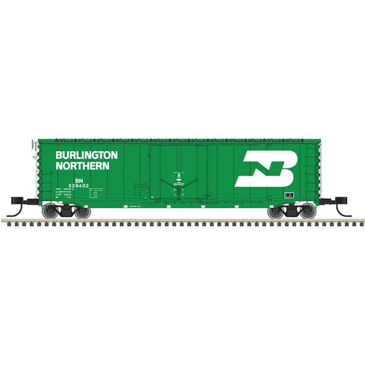 Atlas N 50' General American RBL Plug-Door Boxcar - Ready to Run - Master(R) -- Burlington Northern (BN) #329402 (Cascade Green, white, Large Logo)
