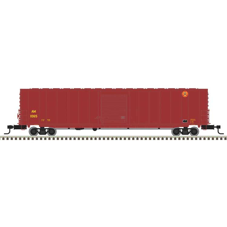Atlas N ACF 60' Single-Door Auto Parts Boxcar - Ready to Run - Master(R) -- Arkansas & Missouri #1066 (Boxcar Red, white, yellow)