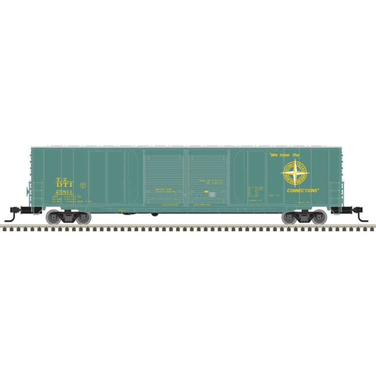 Atlas N ACF 60' Double-Door Auto Parts Boxcar - Ready to Run - Master(R) -- Detroit, Toledo & Ironton (DT&I) #25811 (green, yellow, Compass Logo)
