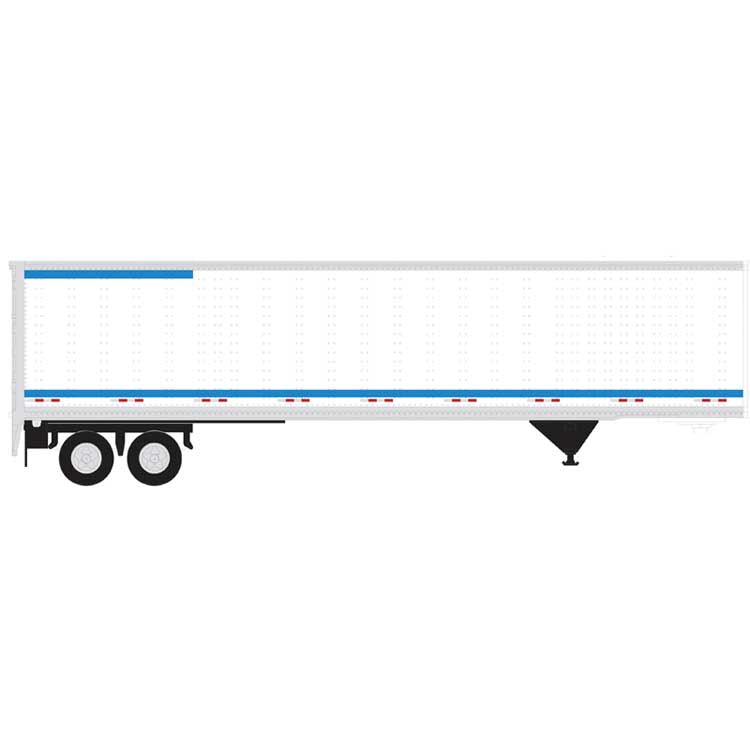 Atlas N 45' Pines Trailer - Assembled -- Generic Lease #202856 (white, blue)