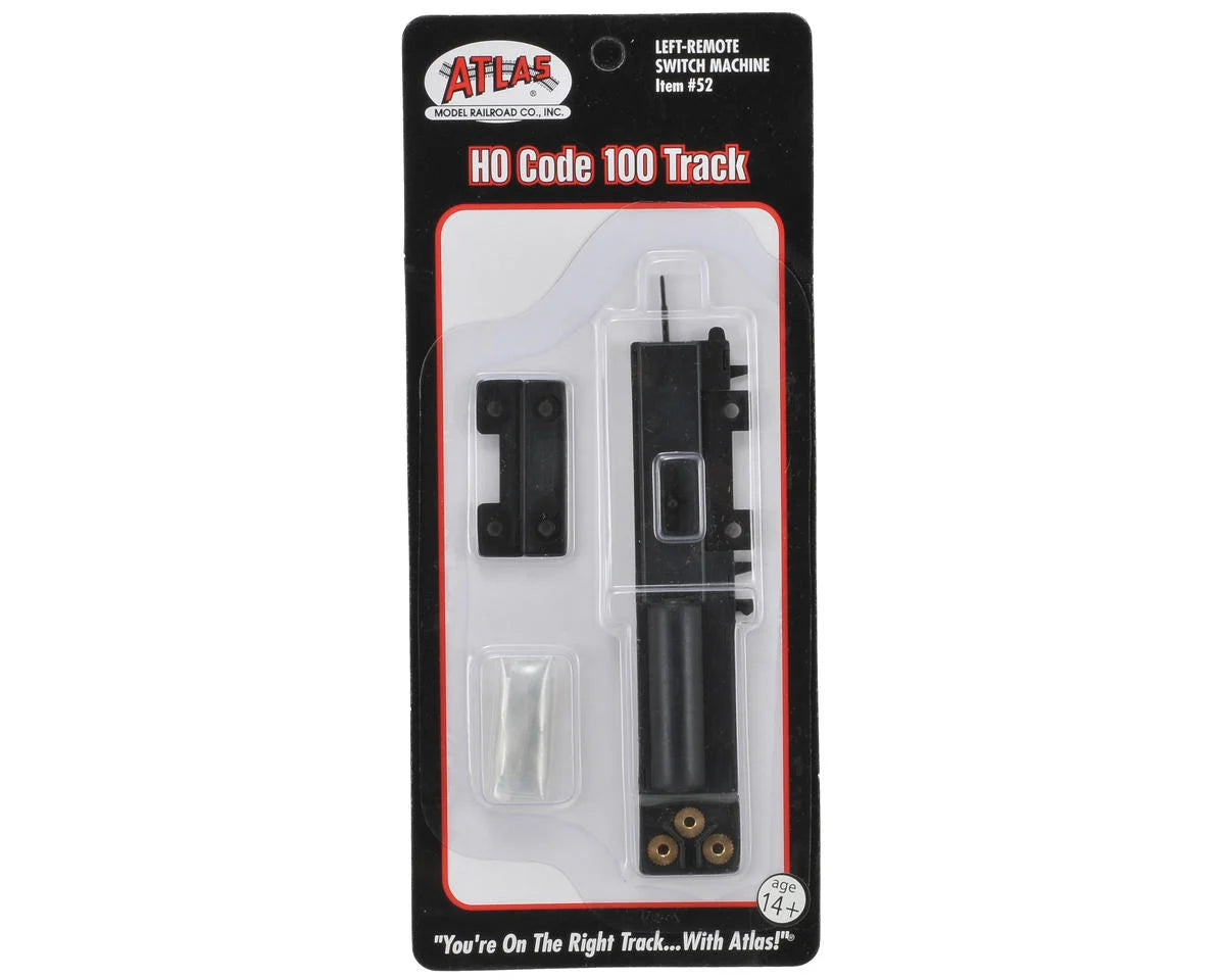 Atlas Remote Control Switch Machine -- Left Hand, Black Ties - ATL52