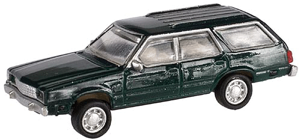 Atlas Master(TM) N-Scale American Automobiles 1978 Ford(R) Fairmont Wagon pkg(2) -- Dark Jade Metallic
