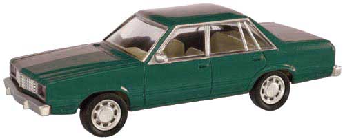 Atlas N American Automobiles 1978 Ford Fairmont -- Dark Jade Metallic pkg(2)