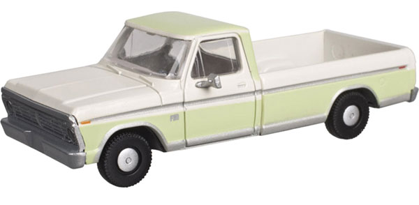 Atlas N Ford F-100 PickUp Truck, 2Tone/White/Green (2) - ATL60000116
