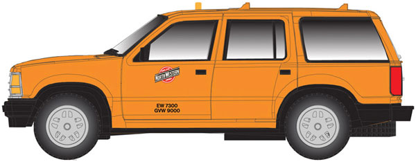 Atlas N Ford Explorer Chicago & North Western Yellow/Red - ATL60000137