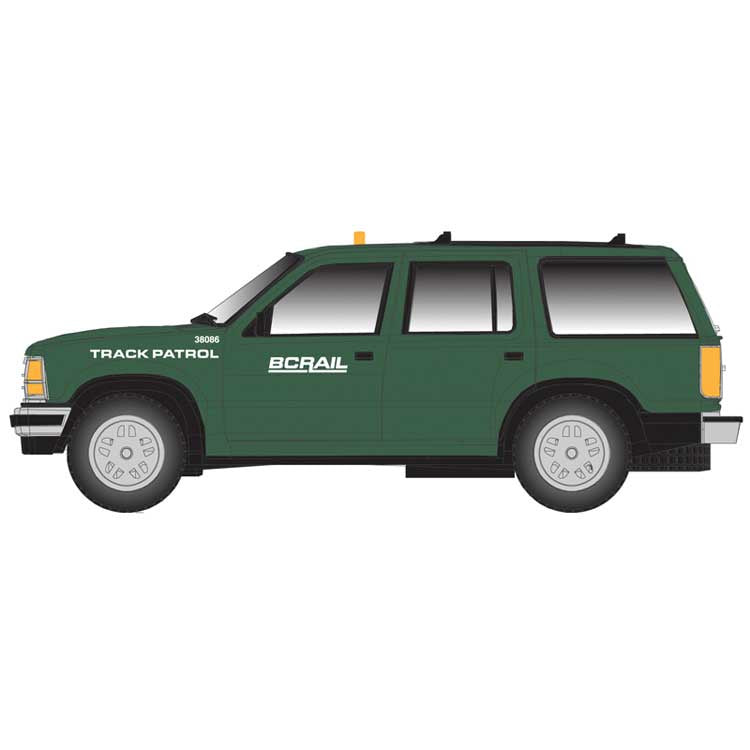 Atlas N 1993 Ford(R) Explorer 2-Pack - Assembled -- BC Rail (green, white)
