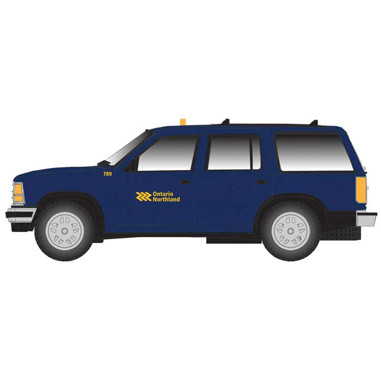 Atlas N 1993 Ford(R) Explorer 2-Pack - Assembled -- Ontario Northland (ONT) (blue, yellow)