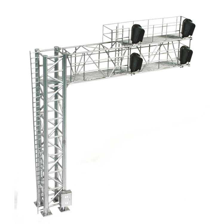 Atlas 70000098 HO 2-Track Modern Cantilever Signal Bridge - All Scales Signal System -- 4 Signal Heads, Left-Hand
