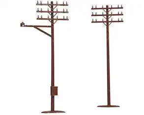 Atlas 775 HO Telephone Poles (12)