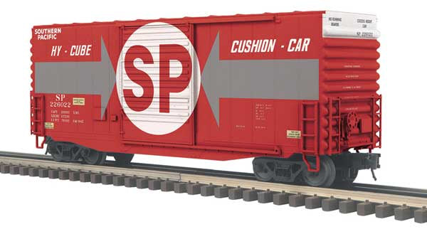 Atlas O 40' Hy-Cube Boxcar - 3-Rail - Ready to Run - Trainman(TM) -- Southern Pacific (red, gray, white) #226028