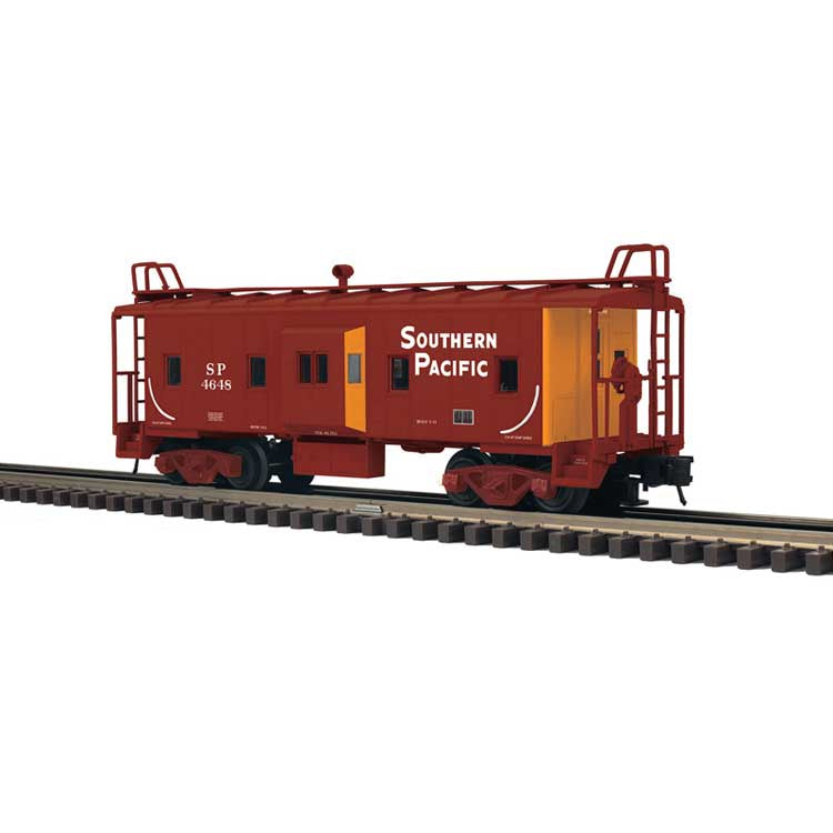 Atlas O Bay Window Caboose - 3-Rail - Ready to Run - Trainman(R) -- Southern Pacific (Boxcar Red, orange, Sans Serif Lettering) #4702