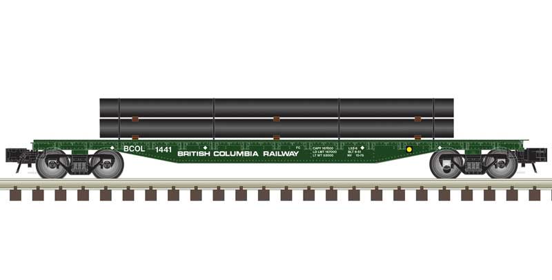 Atlas O O 52'6" FLAT CAR W/LOAD - BCOL #1441 - ATO20020092
