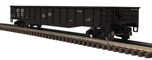 Atlas O 52' 6" Gondola - 3-Rail - Ready to Run - Trainman(R) -- Richmond, Fredricksburg and Potomac (black) #3345