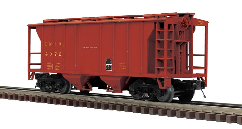 Atlas O PS-2 3-Bay Covered Hopper - 3-Rail - Ready to Run - Premier -- Duluth Missabe & Iron Range (Boxcar Red) #4987