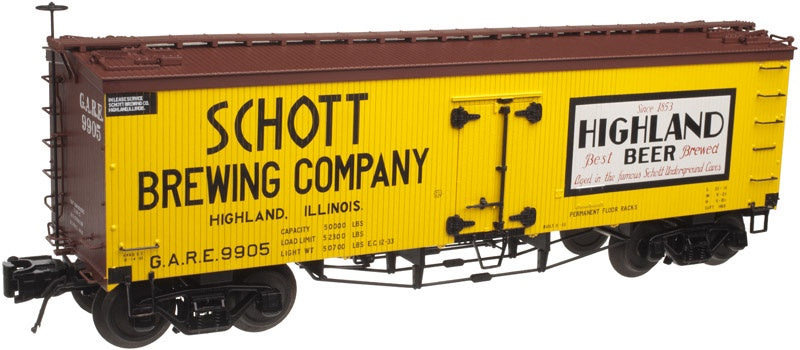 Atlas O ATO30014202 3RL 36' ROOD REEFER SCHOTT BREW - ATO30014202