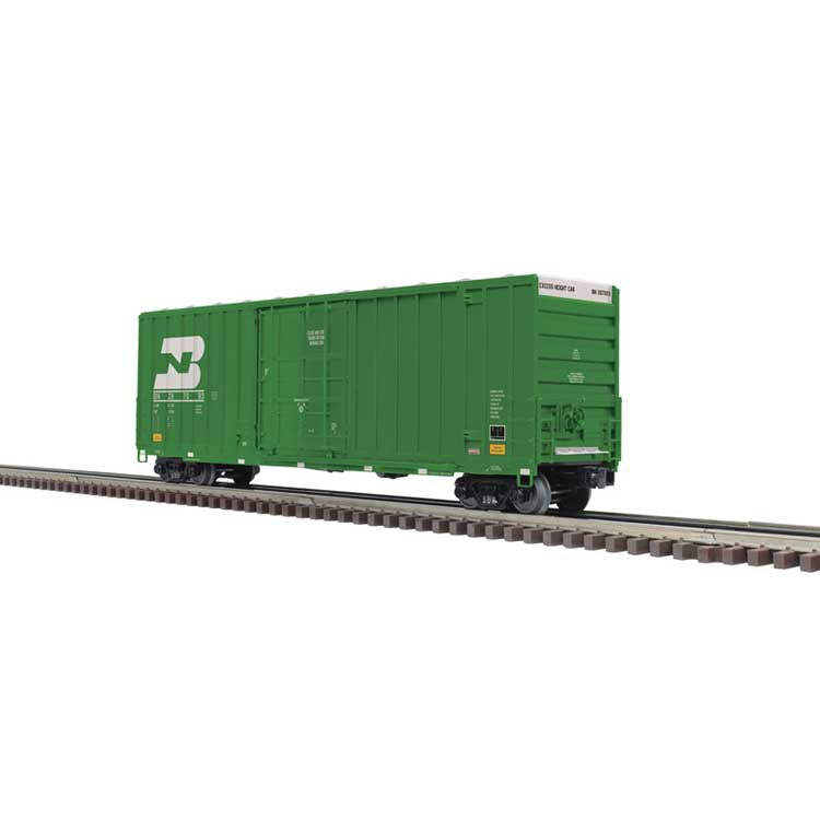 Atlas O Gunderson 50' High-Cube Boxcar - 3-Rail - Ready to Run - Premier -- Burlington Northern (1990s Logo, Cascade Green, white) #278168