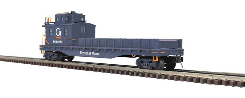 Atlas O Crane Tender - 3-Rail - Ready to Run - Premier -- Guilford B&M #524 MWT (gray, orange, white)