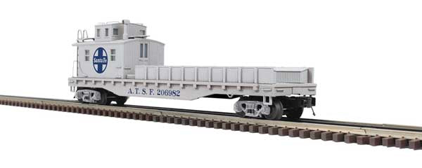 Atlas O Crane Tender - 3-Rail - Ready to Run - Premier -- Santa Fe #206982 (gray, blue)
