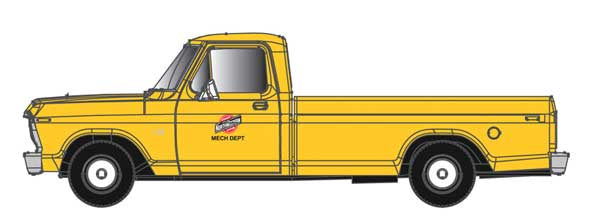 Atlas O Ford F-100 Pickup Truck - Assembled -- Chicago & North Western (yellow)