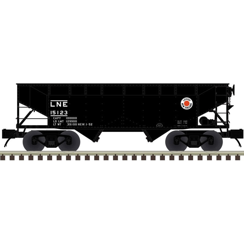 Atlas Premier (3-Rail) O 2-Bay Offset Hopper Lehigh New England #15363