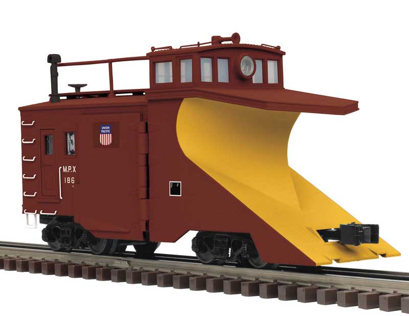 Atlas O Russell Snow Plow - 3-Rail - Ready to Run - Premier(R) -- Union Pacific (Boxcar Red, white) #189 - ATO30099742