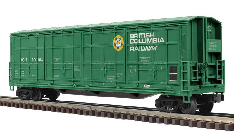 Atlas O ATO30099762 Thrall 55' All-Door Boxcar - 3-Rail - Ready to Run - Premier(R) -- British Columbia Railway (green, white, Dogwood Logo) - ATO30099762