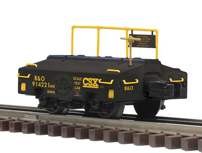 Atlas O Scale Test Car - 3-Rail - Ready to Run - Premier(R) -- CSX #914221 (black, yellow) - ATO3009986