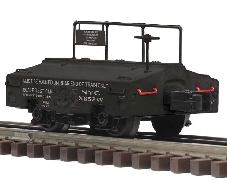 Atlas O Scale Test Car - 3-Rail - Ready to Run - Premier(R) -- New York Central #X852W (black, white) - ATO3009988