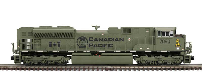 Atlas O EMD SD70ACe - 3-Rail - Proto-Sound 3.0 - Premier -- Canadian Pacific #7020 (Army Military Pride, green, black)