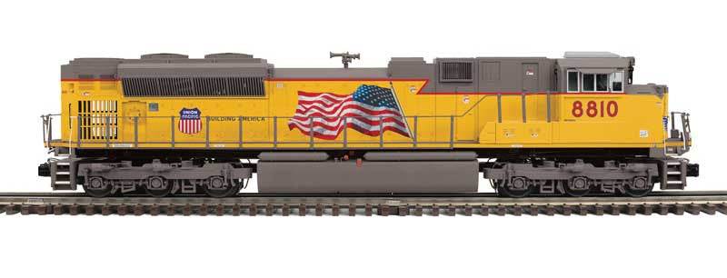 EMD SD70ACe - 3-Rail - Proto-Sound 3.0 - Premier -- Union Pacific #8818 (Armour Yellow, gray, red, US Flag, PTC Details)