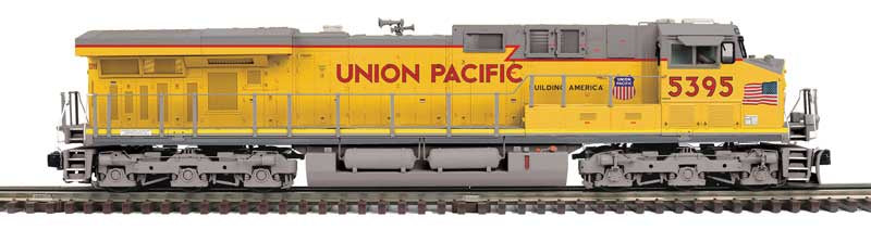 GE ES44AC - 3-Rail - ProtoSound 3 and DCS - Premier -- Union Pacific #5395 (2022 Scheme, Armour Yellow, gray)