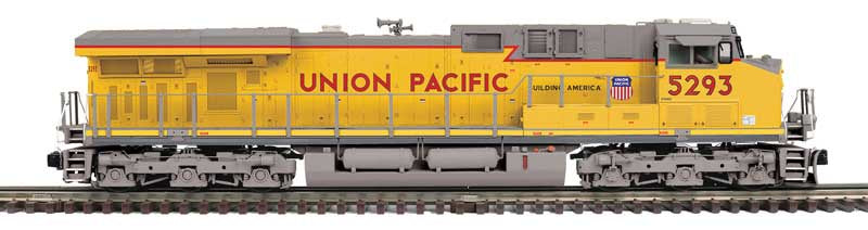 GE ES44AC - 3-Rail - ProtoSound 3 and DCS - Premier -- Union Pacific #5293 (Armour Yellow, gray, red)