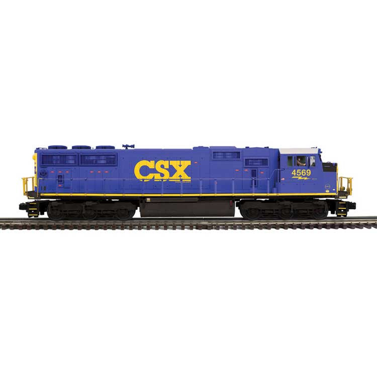 EMD SD70MAC - 3-Rail - Proto-Sound 3.0 - Premier -- CSX #4571 (YN3, blue, yellow, Website Logo)