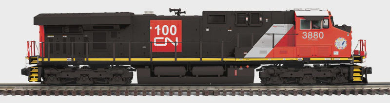 Atlas O GE ES44AC - 3-Rail - ProtoSound 3 and DCS - Premier -- Canadian National #3883 (black, red, white, 100th Anniversary Logo)
